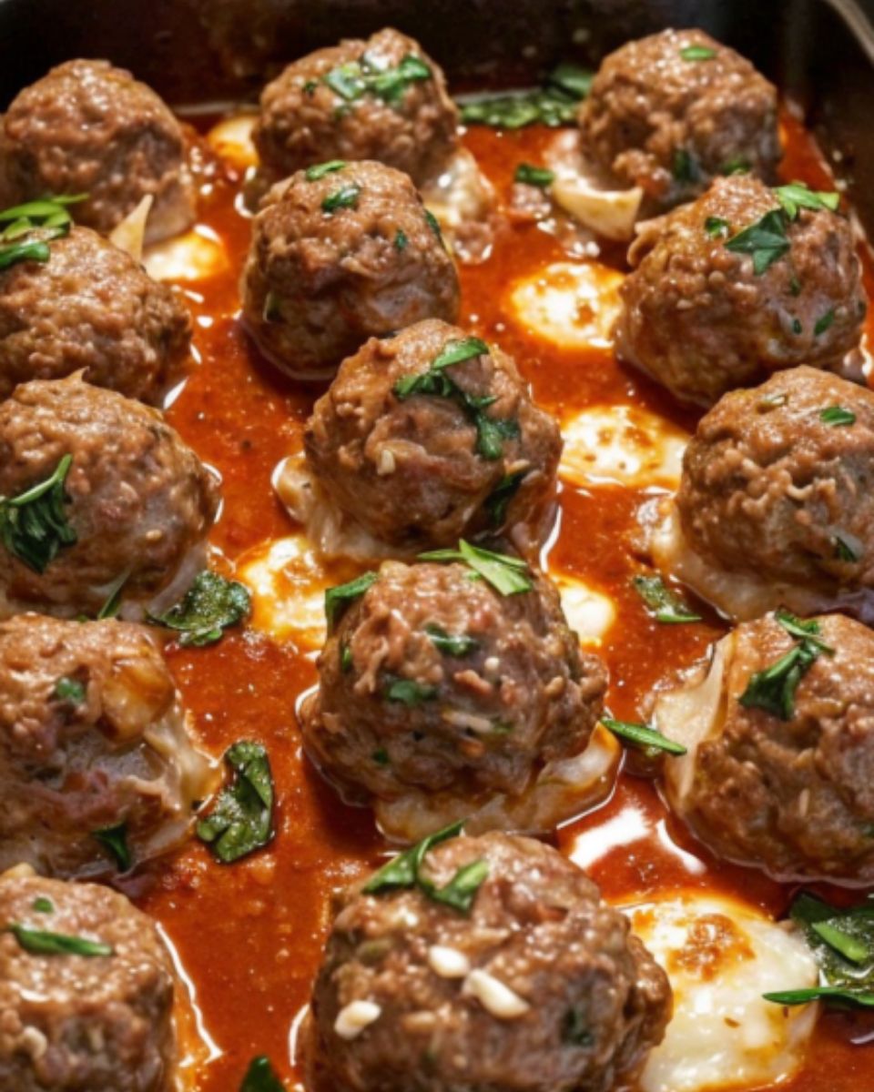 Cheese Stuffed Meatballs Recipe