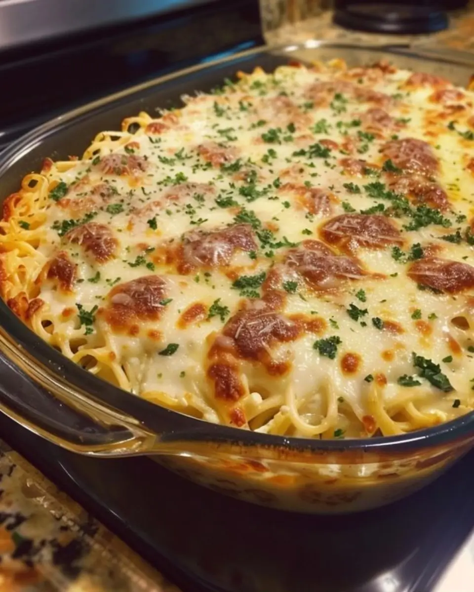 Baked Cream Cheese Spaghetti