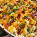Cheesy Loaded Cauliflower Casserole 2 Cheesy Loaded Cauliflower Casserole