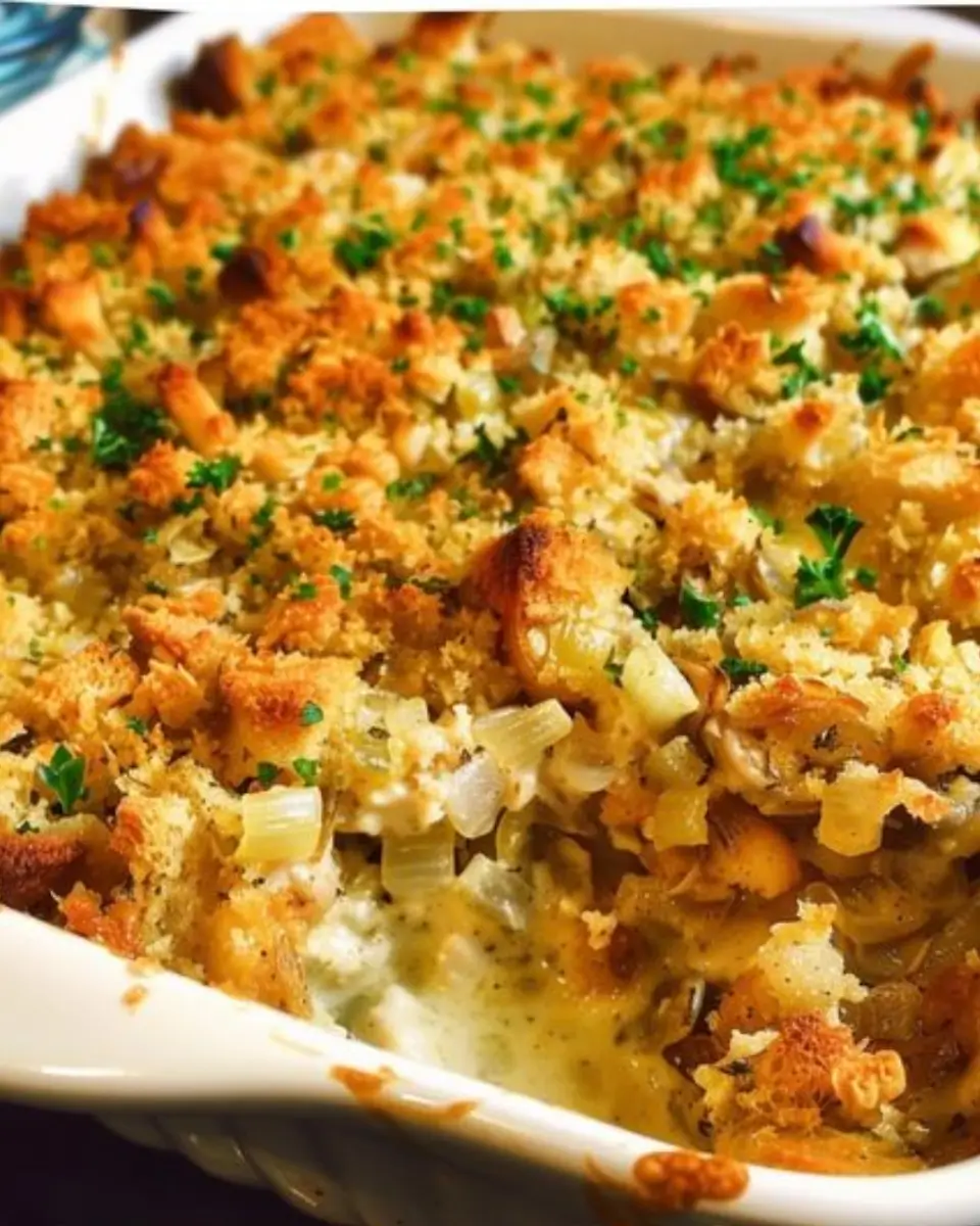 Chicken and Stuffing Casserole