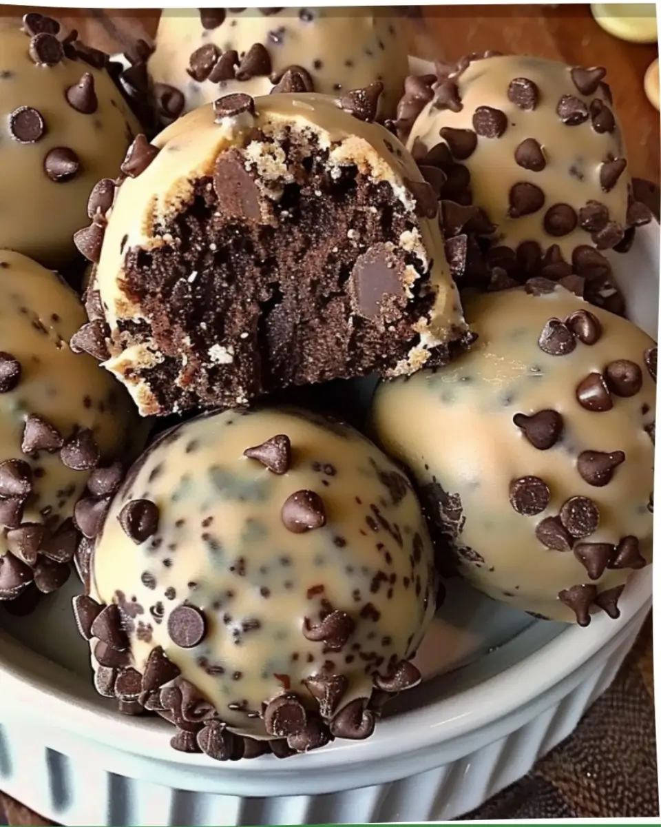 Chocolate Chip Cookie Dough Brownie Bombs 4