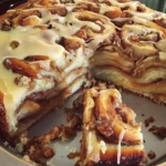 Cinnabon Cinnamon Roll Cake 2 Cinnabon Cinnamon Roll Cake