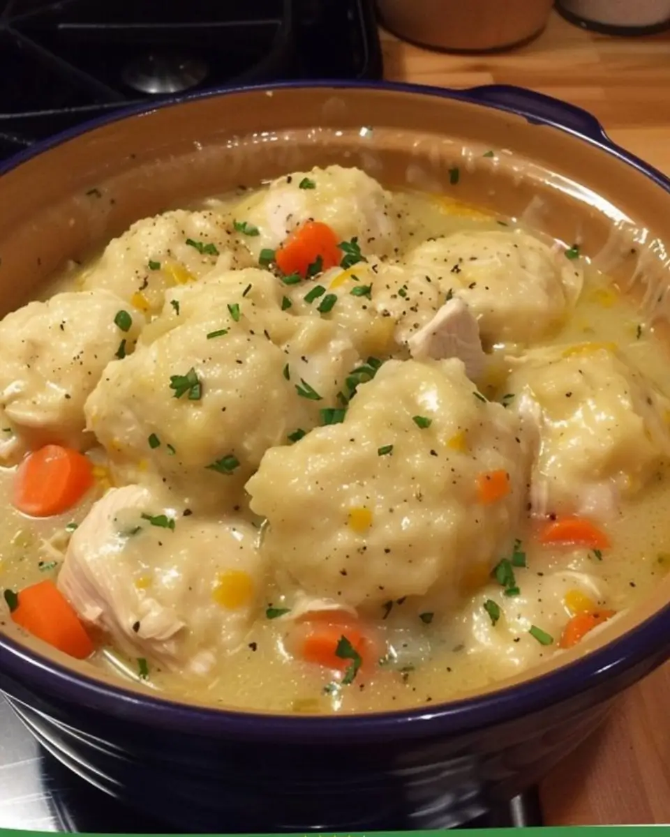 Crock Pot Chicken and Dumplings 2