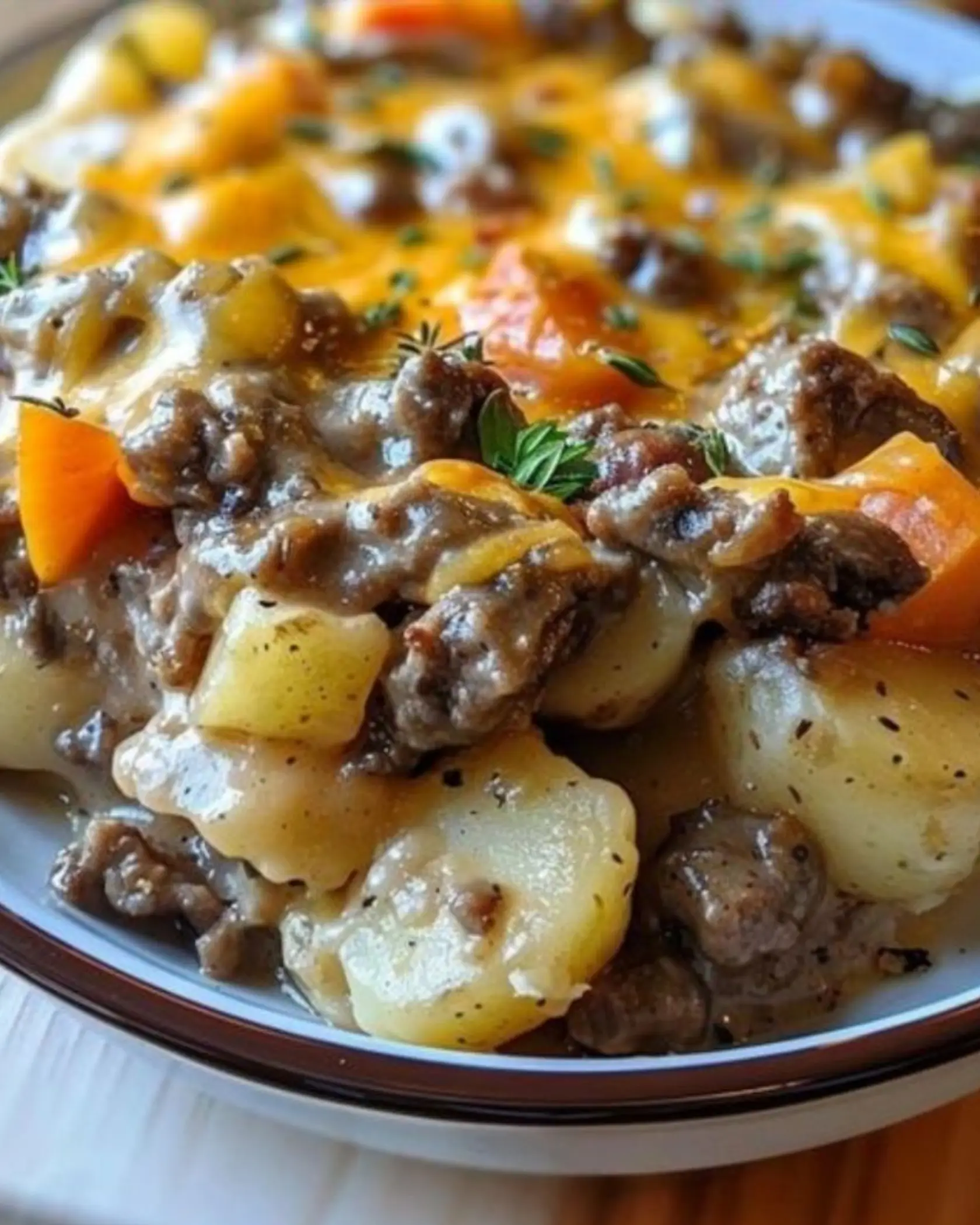 Crockpot Cheesesteak Potato Casserole 2