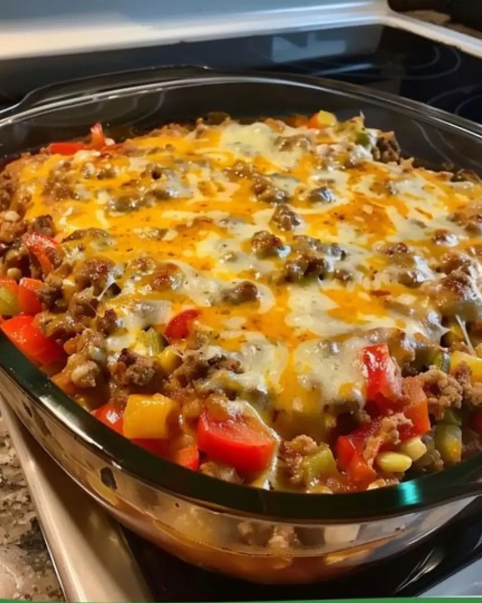 Easy Stuffed Pepper Casserole 4