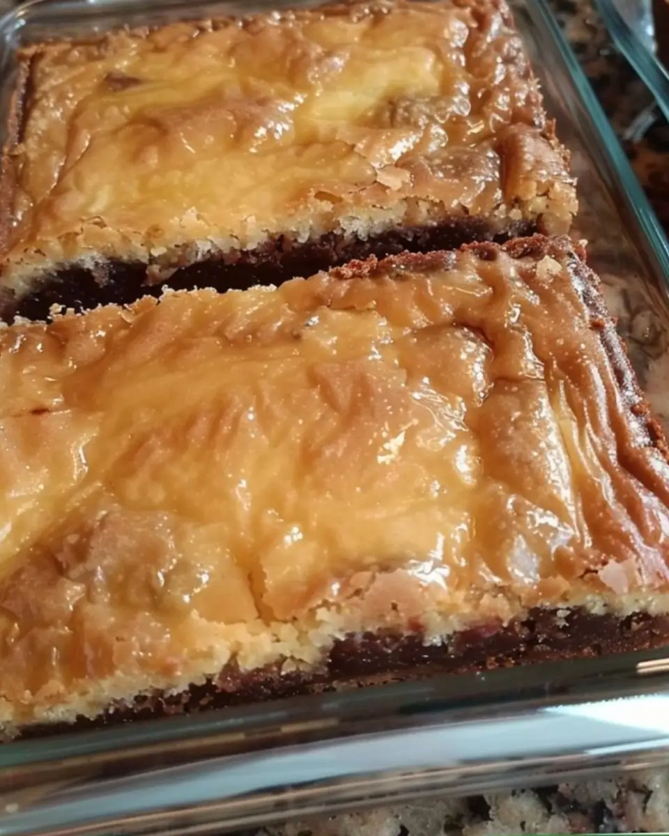 Gooey Butter Cream Cheese Cake Mix Bars