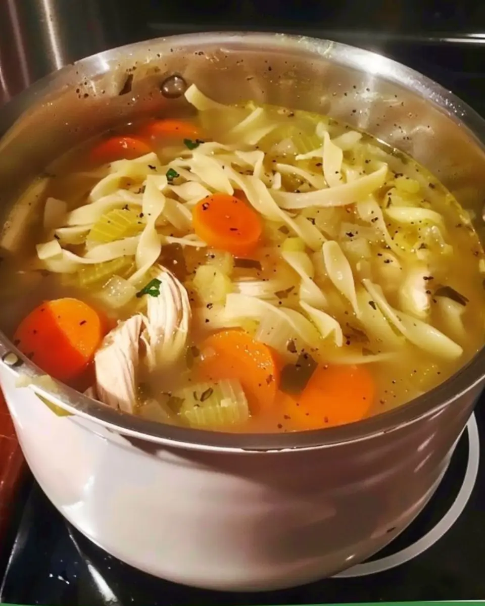 Homemade Chicken Noodle Soup 2