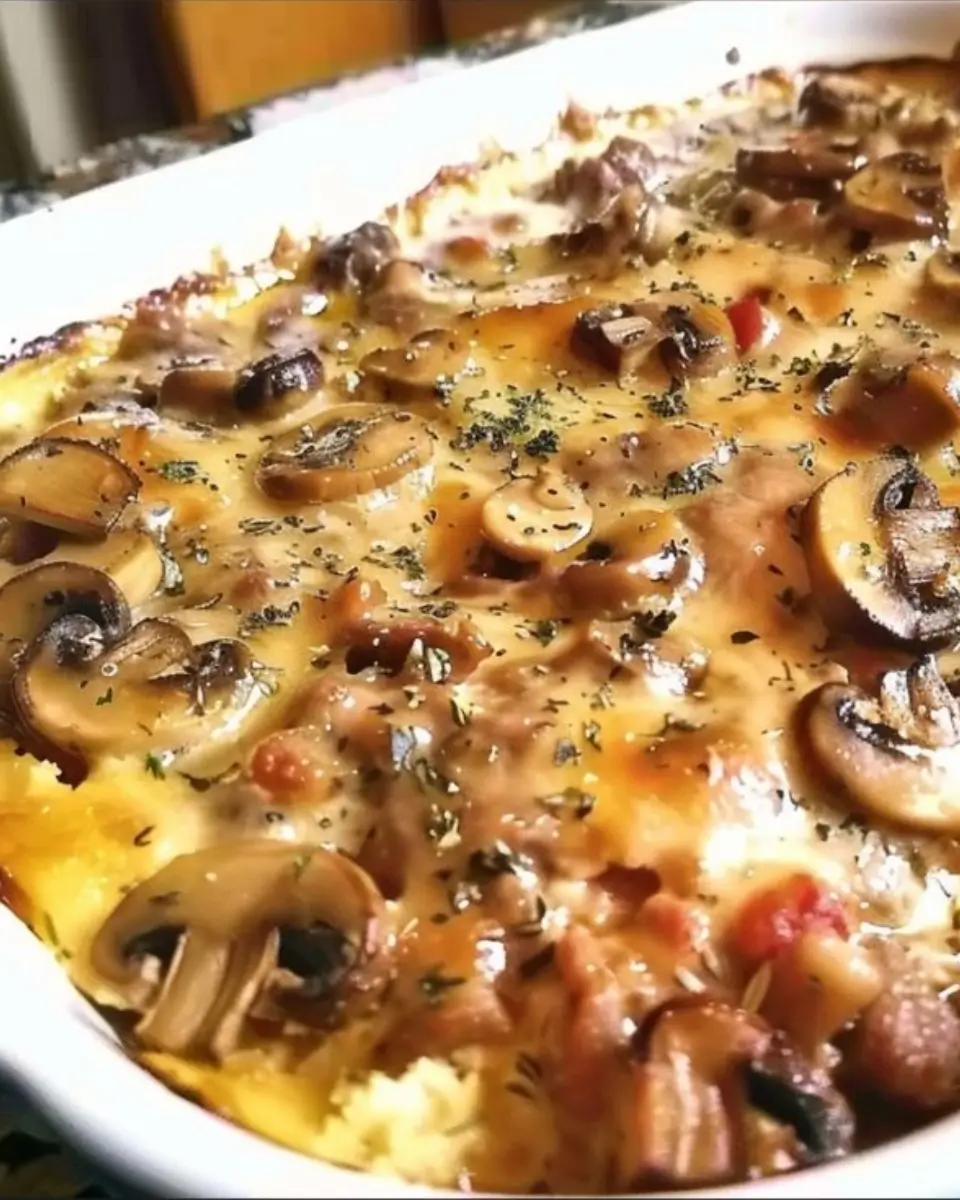 Mushroom Beef Casserole 4