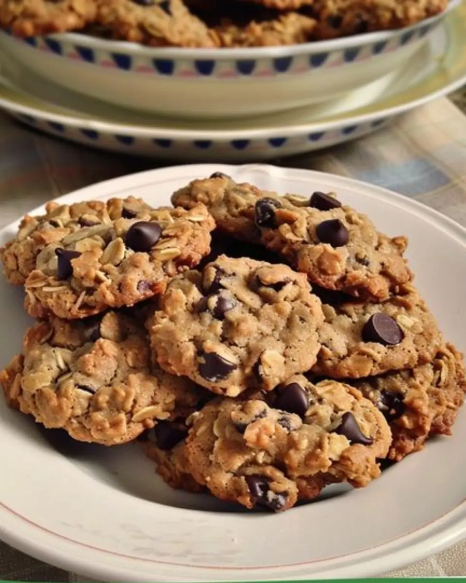 Peanut Butter Oatmeal Chocolate Chip Cookies