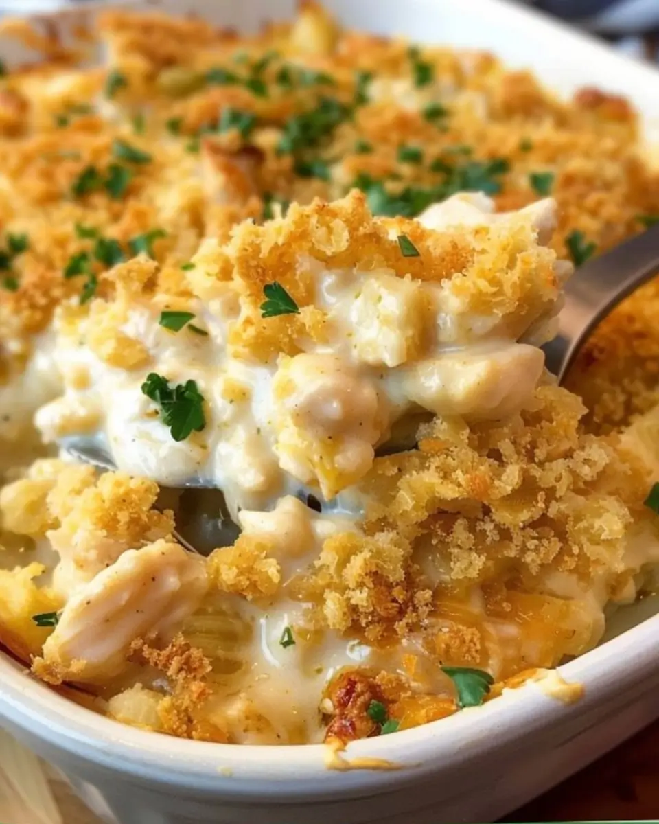 Ritz Cracker Chicken Casserole