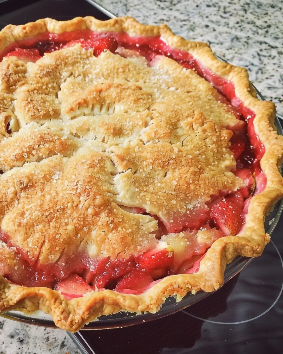Strawberry Rhubarb Pie 2