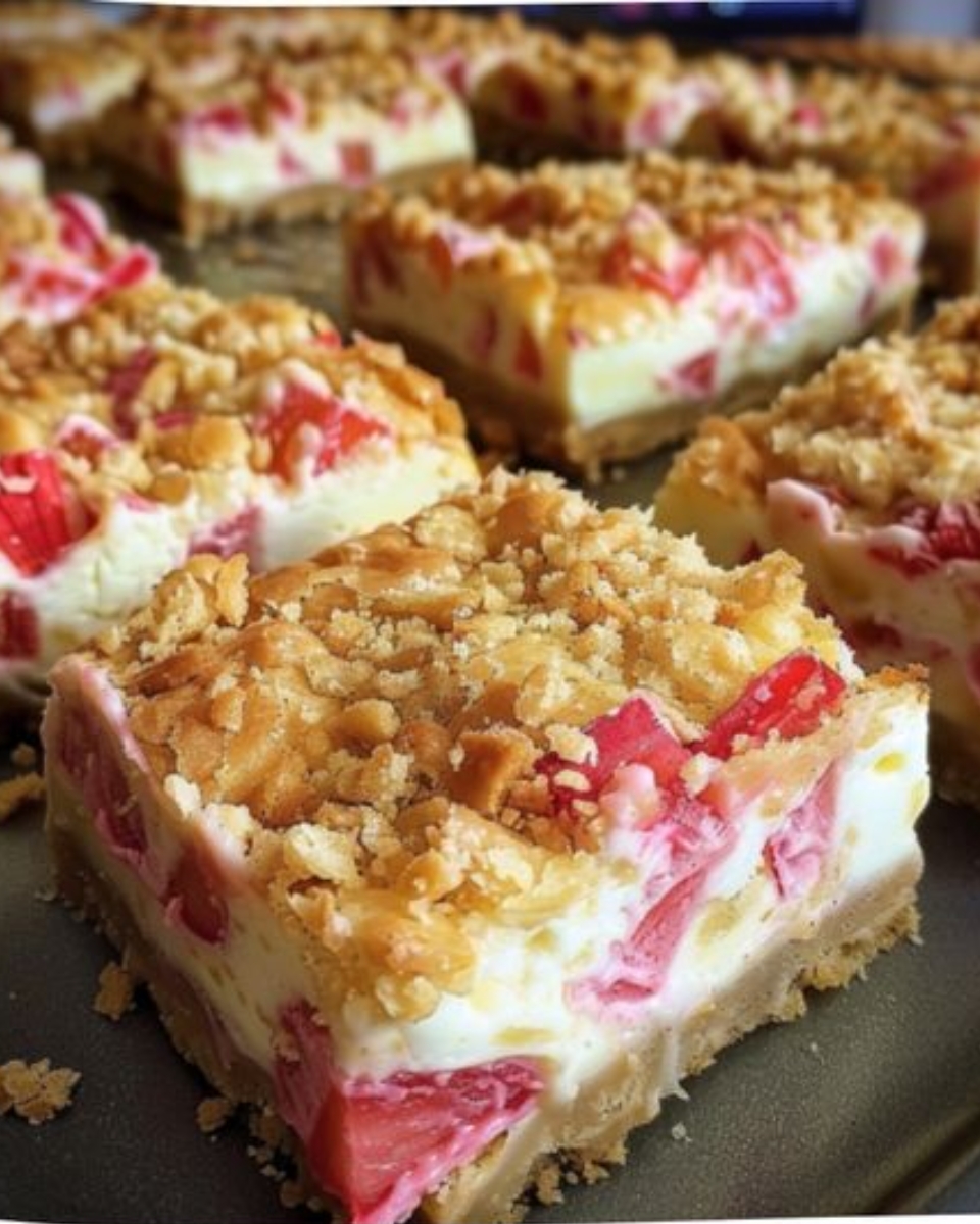 Rhubarb Cheesecake Squares 3
