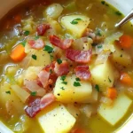 Irish Bacon Cabbage and Potato Soup 2 Irish Bacon Cabbage and Potato Soup Recipe