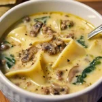 Creamy Alfredo Lasagna Soup 2 Creamy Alfredo Lasagna Soup