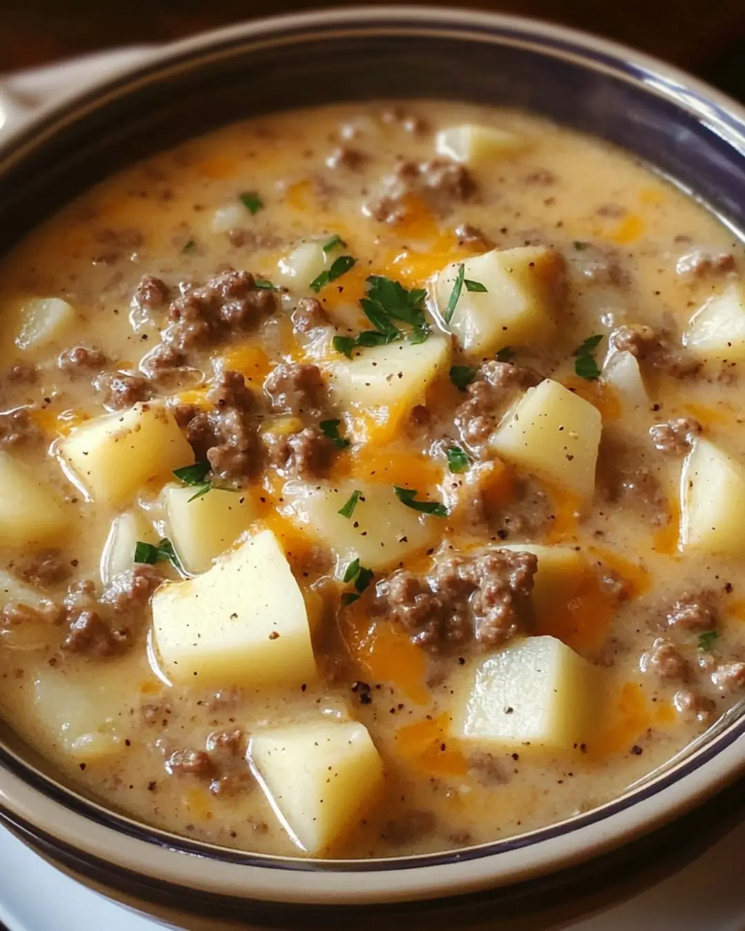 Crockpot Creamy Potato & Hamburger Soup 28 Crockpot Creamy Potato & Hamburger Soup