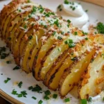 Sliced Baked Potatoes 2 Sliced Baked Potatoes