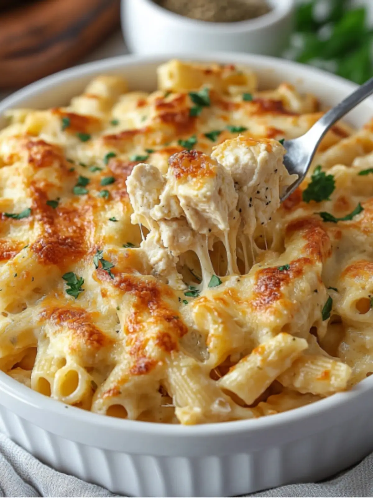 Garlic Parmesan Chicken Pasta Bake 5