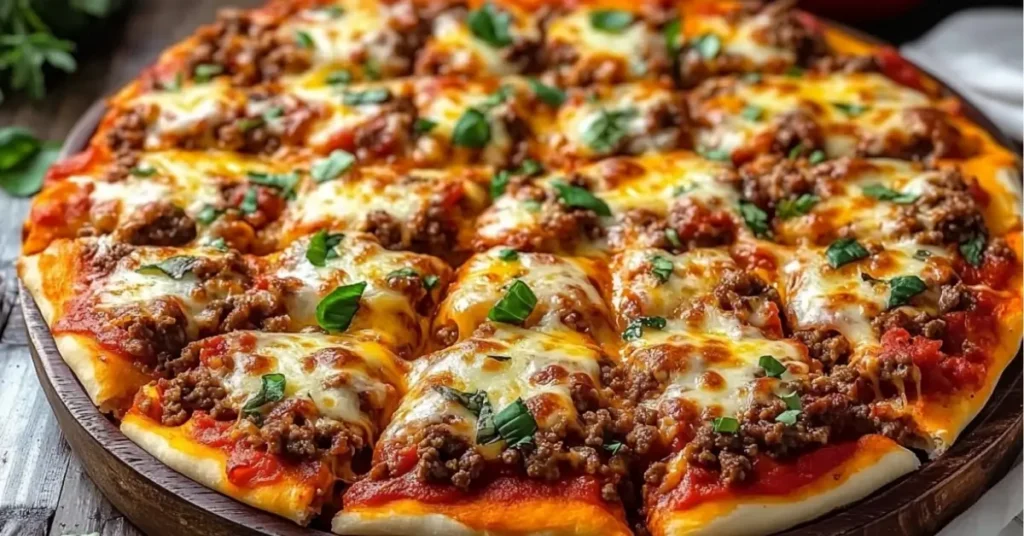 Cheesy Beef Pizza Casserole 5 Cheesy Beef Pizza Casserole