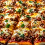 Cheesy Beef Pizza Casserole 1