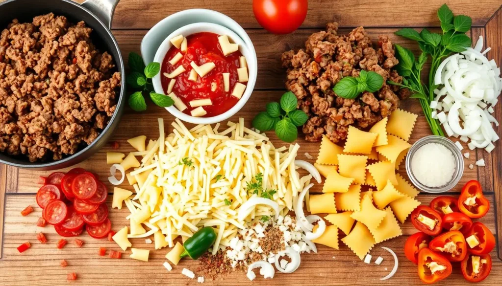 Cheesy Beef Pizza Casserole 7 Cheesy Beef Pizza Casserole