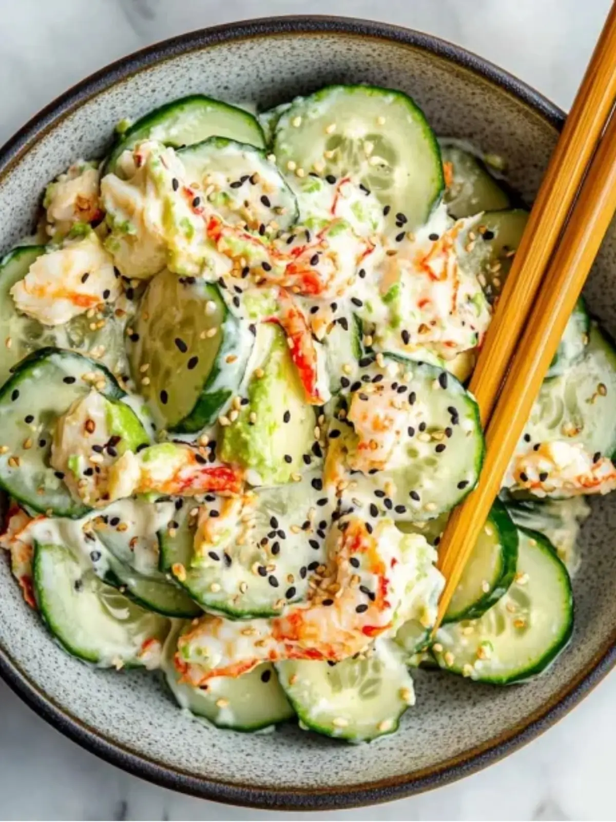 California Roll Cucumber Salad 4 Easy California Roll Cucumber Salad