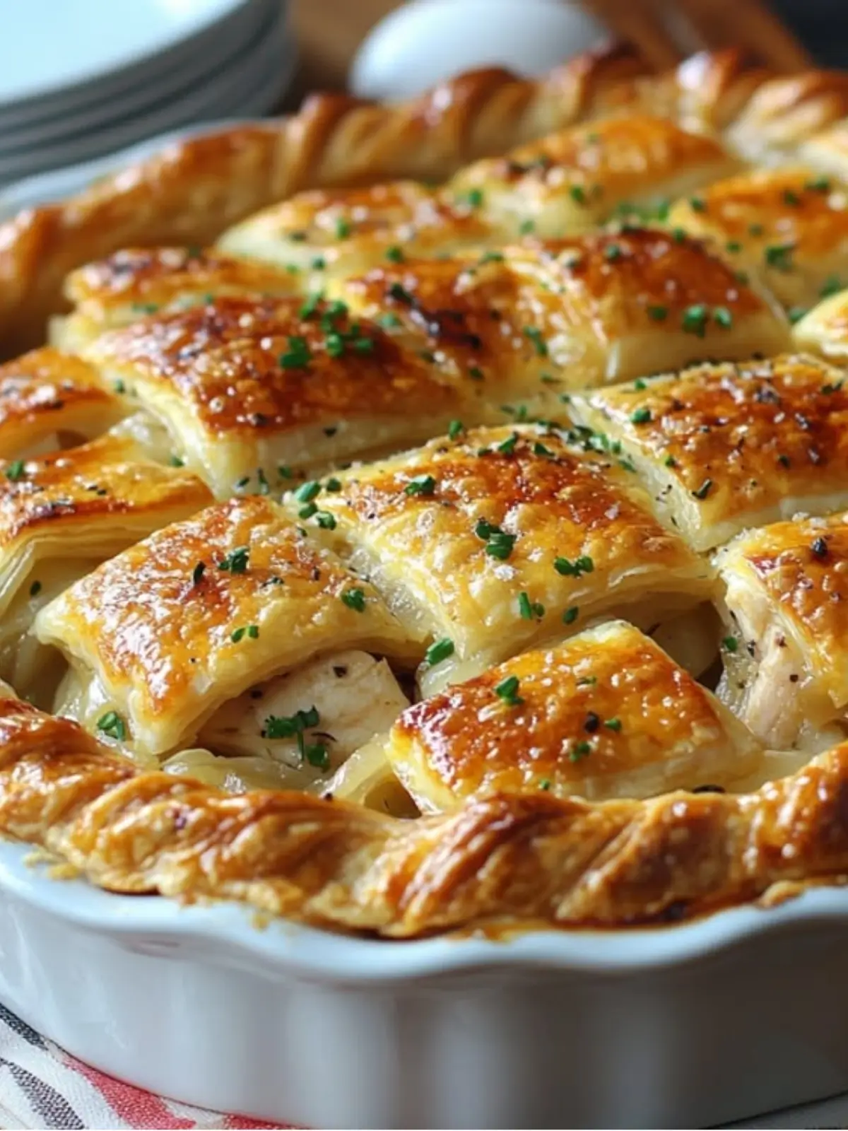 French Onion Chicken Pie