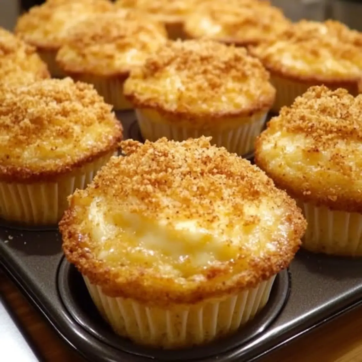 Muffin Pan Cheddar Crumbly Puffs