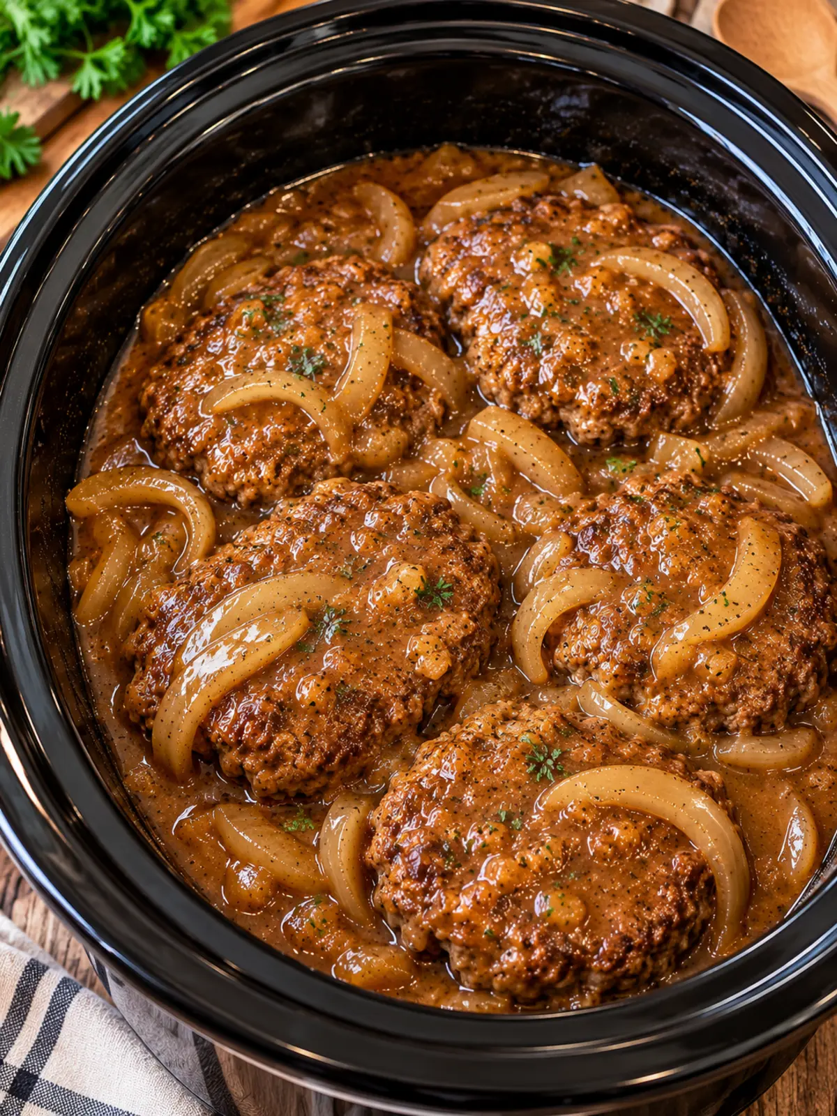 Crock Pot Cube Steak and Gravy for Comforting Dinner 1 Crock Pot Cube Steak and Gravy for Comforting Dinner — finished dish