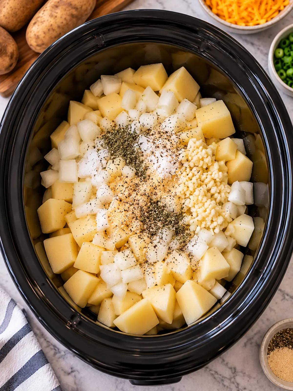 Crock Pot Potato Soup with Bacon and Cream Cheese 3 Crock Pot Potato Soup with Bacon and Cream Cheese — instructional transformation